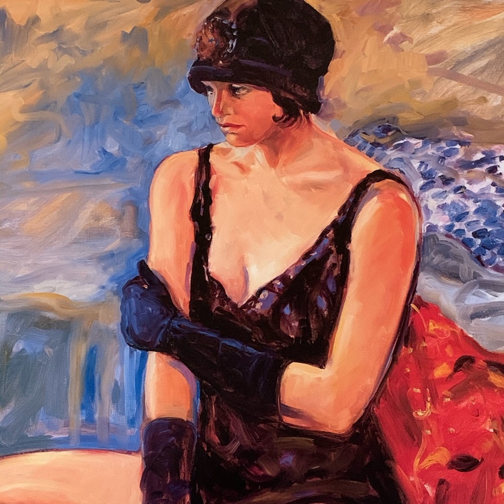 Vintage Art Print “Black Hat” - Jive Chalypso Jitterbug” by Kathleen Lack